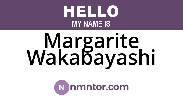 Margarite Wakabayashi