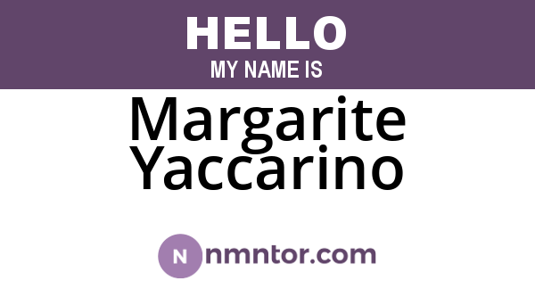 Margarite Yaccarino