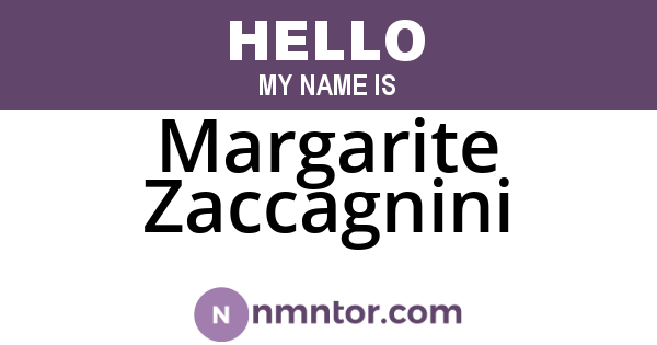 Margarite Zaccagnini