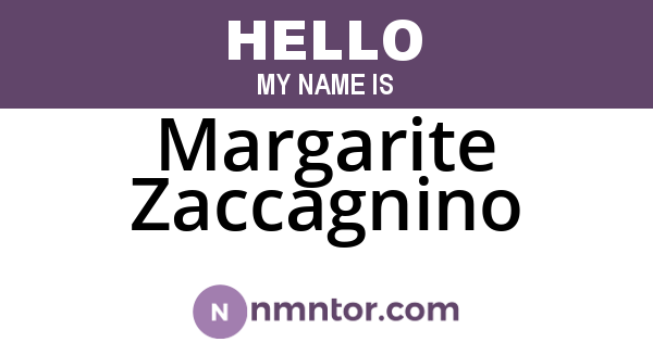 Margarite Zaccagnino