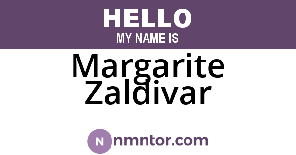 Margarite Zaldivar