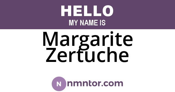Margarite Zertuche