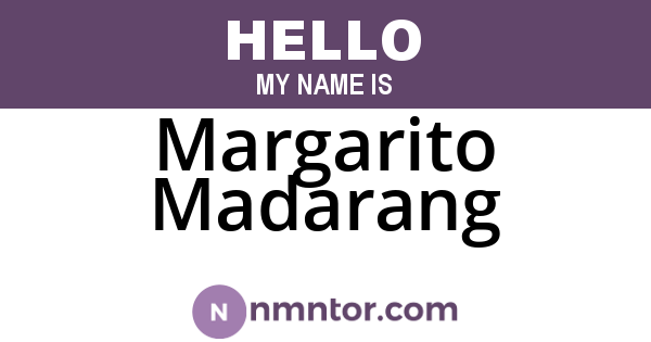 Margarito Madarang