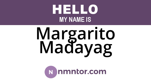 Margarito Madayag