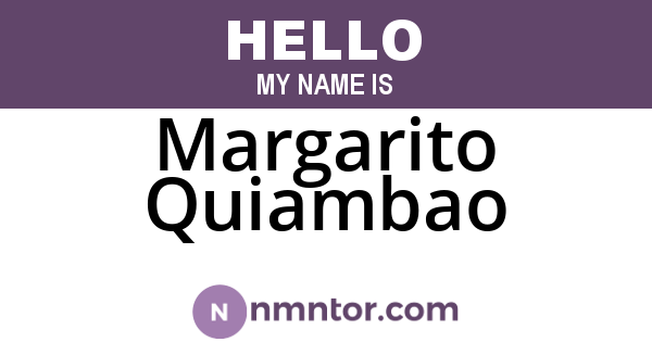 Margarito Quiambao