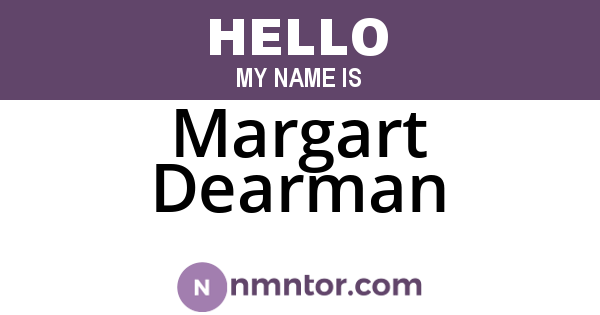 Margart Dearman