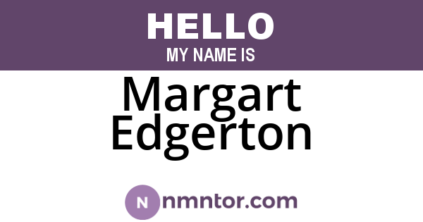 Margart Edgerton