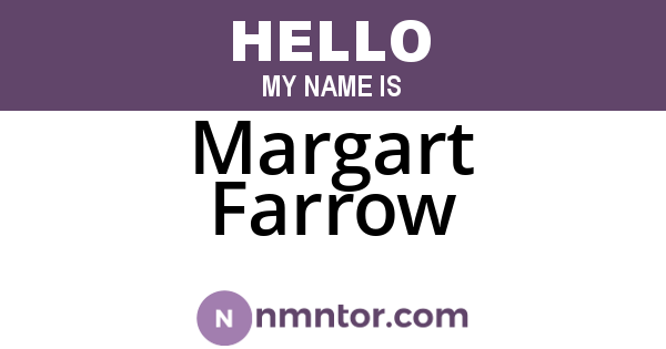 Margart Farrow