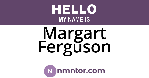Margart Ferguson