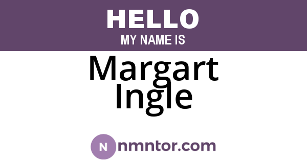 Margart Ingle