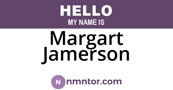 Margart Jamerson