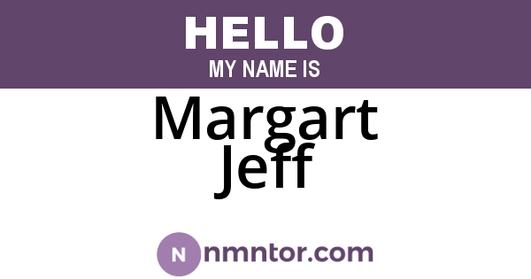 Margart Jeff