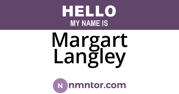 Margart Langley
