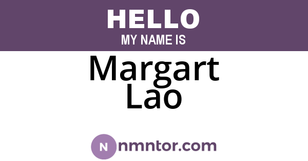Margart Lao