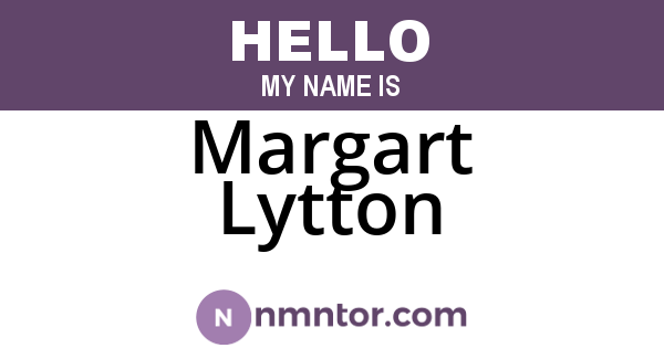 Margart Lytton