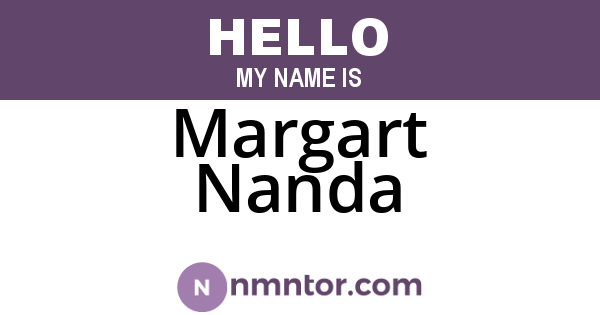 Margart Nanda