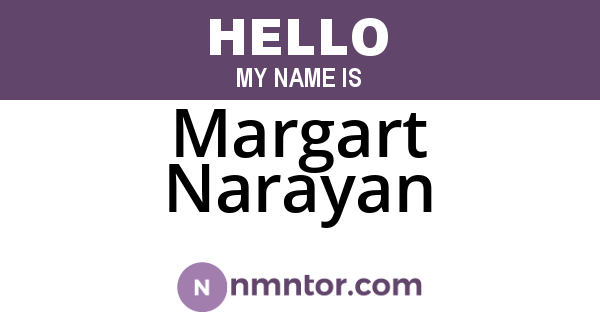 Margart Narayan