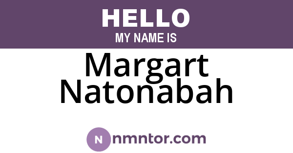 Margart Natonabah