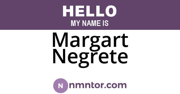 Margart Negrete