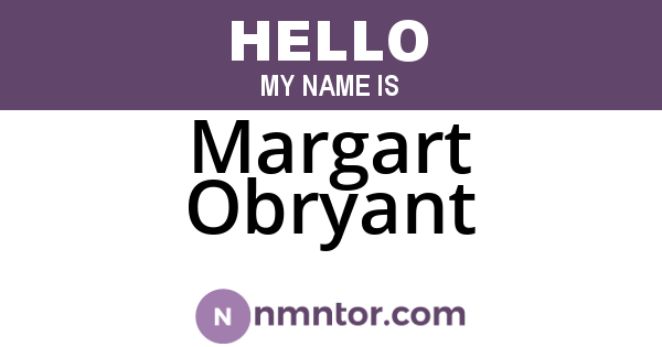 Margart Obryant