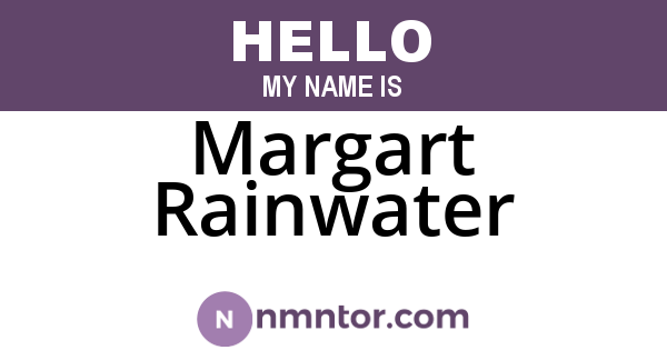 Margart Rainwater