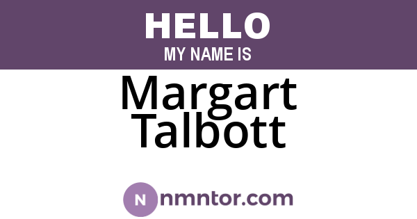 Margart Talbott