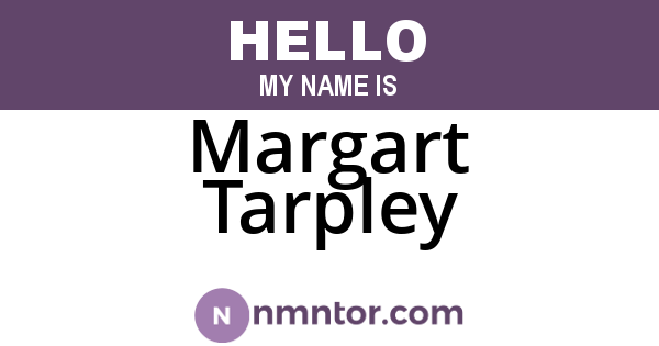 Margart Tarpley