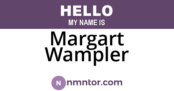Margart Wampler