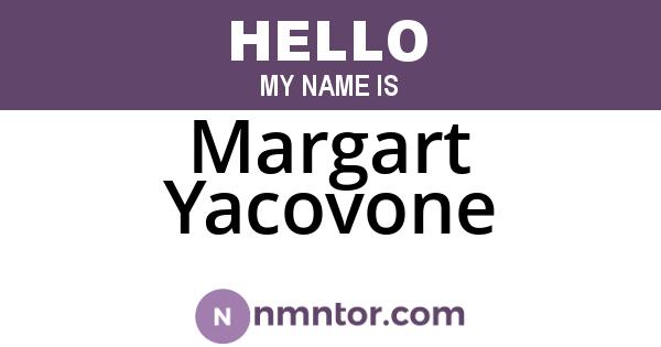 Margart Yacovone