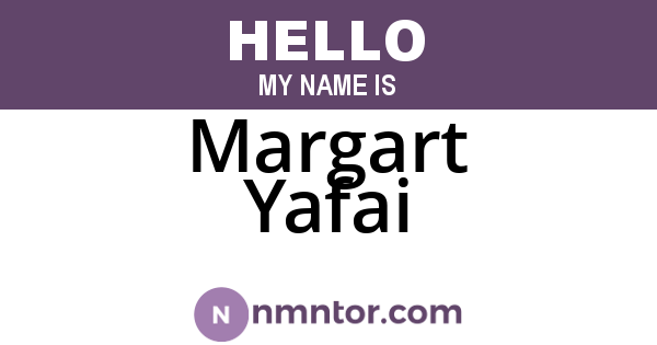 Margart Yafai