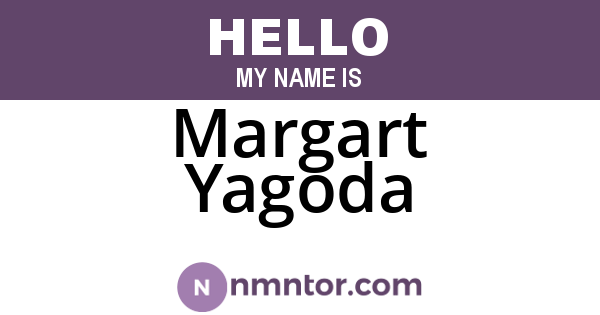 Margart Yagoda