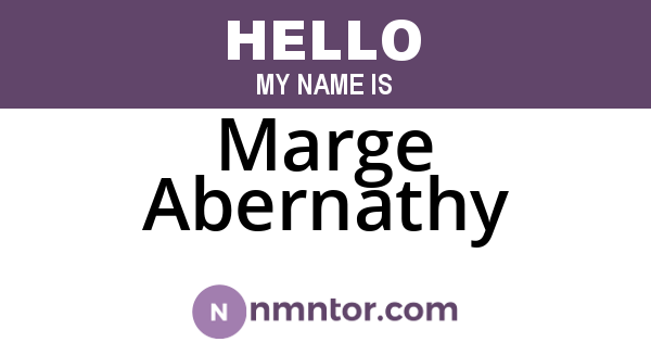 Marge Abernathy