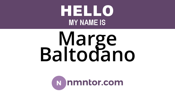 Marge Baltodano