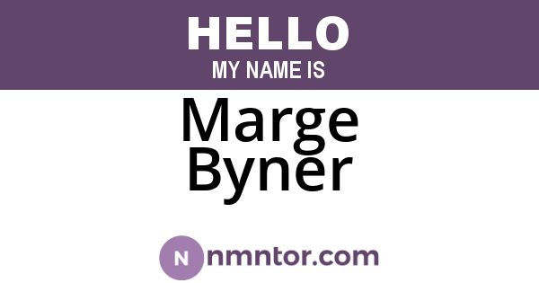 Marge Byner