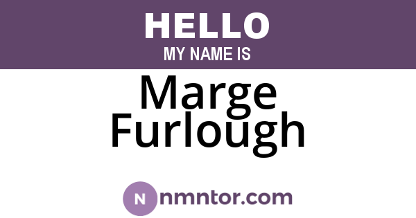 Marge Furlough
