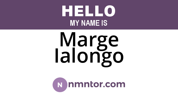 Marge Ialongo