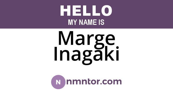 Marge Inagaki