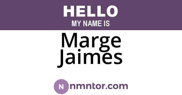 Marge Jaimes