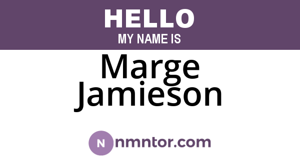 Marge Jamieson