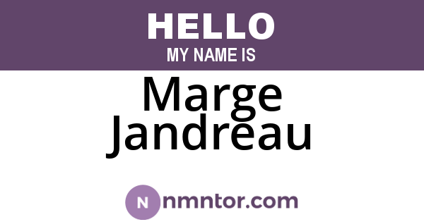 Marge Jandreau