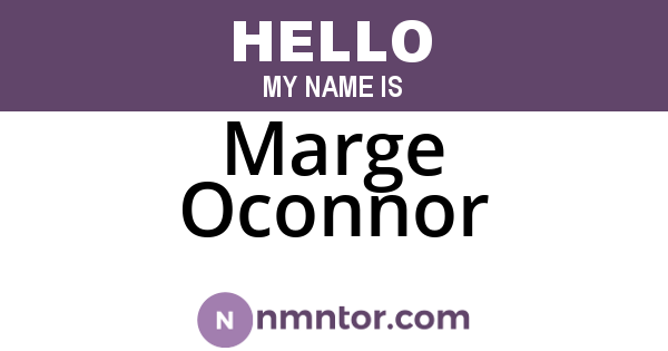 Marge Oconnor
