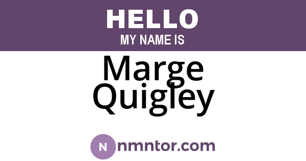 Marge Quigley