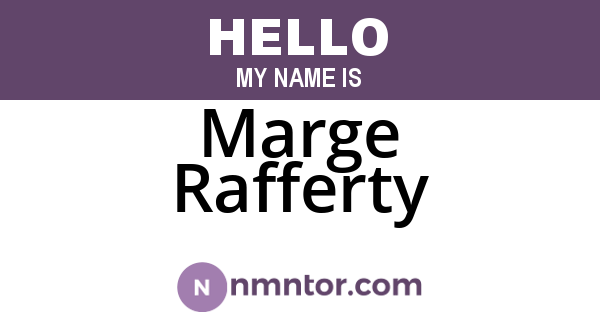 Marge Rafferty