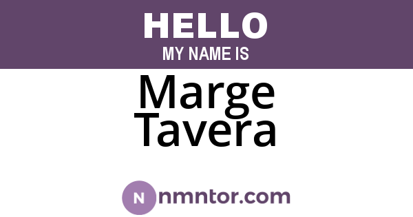 Marge Tavera
