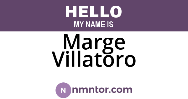 Marge Villatoro