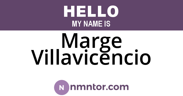 Marge Villavicencio