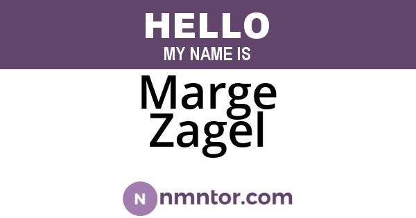 Marge Zagel