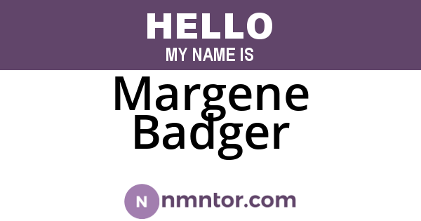 Margene Badger
