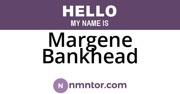 Margene Bankhead