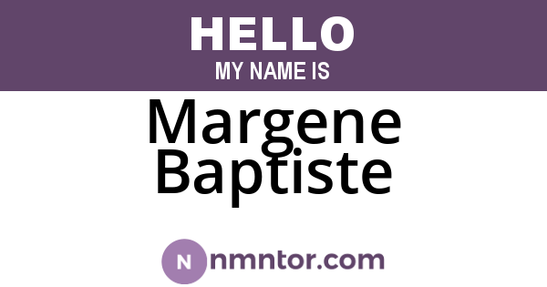 Margene Baptiste
